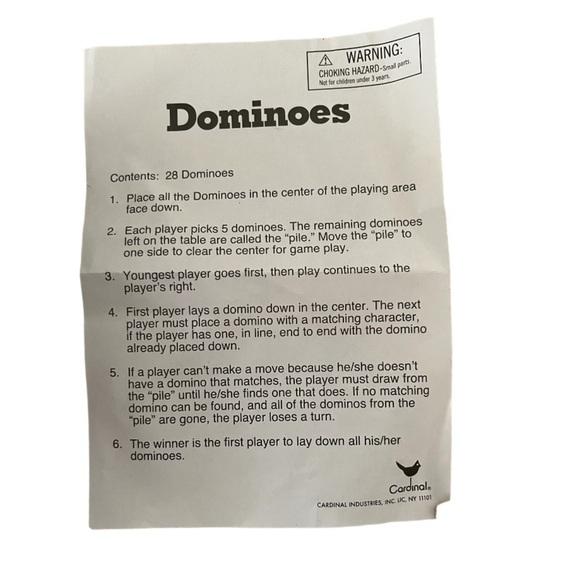 Travel Domino Set by Cardinal Dominoes - Picture 3 of 4